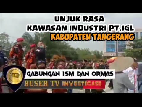 LSM dan Ormas Berunjuk Rasa di Depan Kawasan Industri  PT.Irama Gemilang Lestari ( IGL )