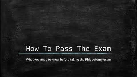 You Want To Pass The Phlebotomy Exam? WATCH THIS VIDEO!