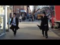 Walking Hasidic Jewish Community of Williamsburg, Brooklyn during Hanukkah 2020