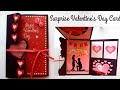 Surprise Valentine's Day Card/ Special Valentinesday card diy tutorial/love card for scrapbook