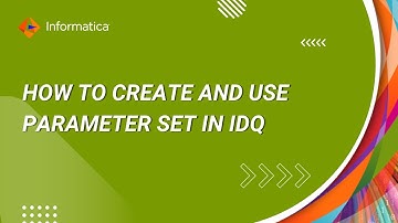 How to Create and Use Parameter Set in IDQ