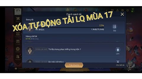 FIX LAG LIÊN QUÂN|HƯỚNG DẪN XÓA TỰ ĐỘNG FILE MÙA 17