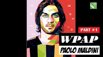 WPAP Tutorial on Corel Draw X7 - Paolo Maldini Part#1