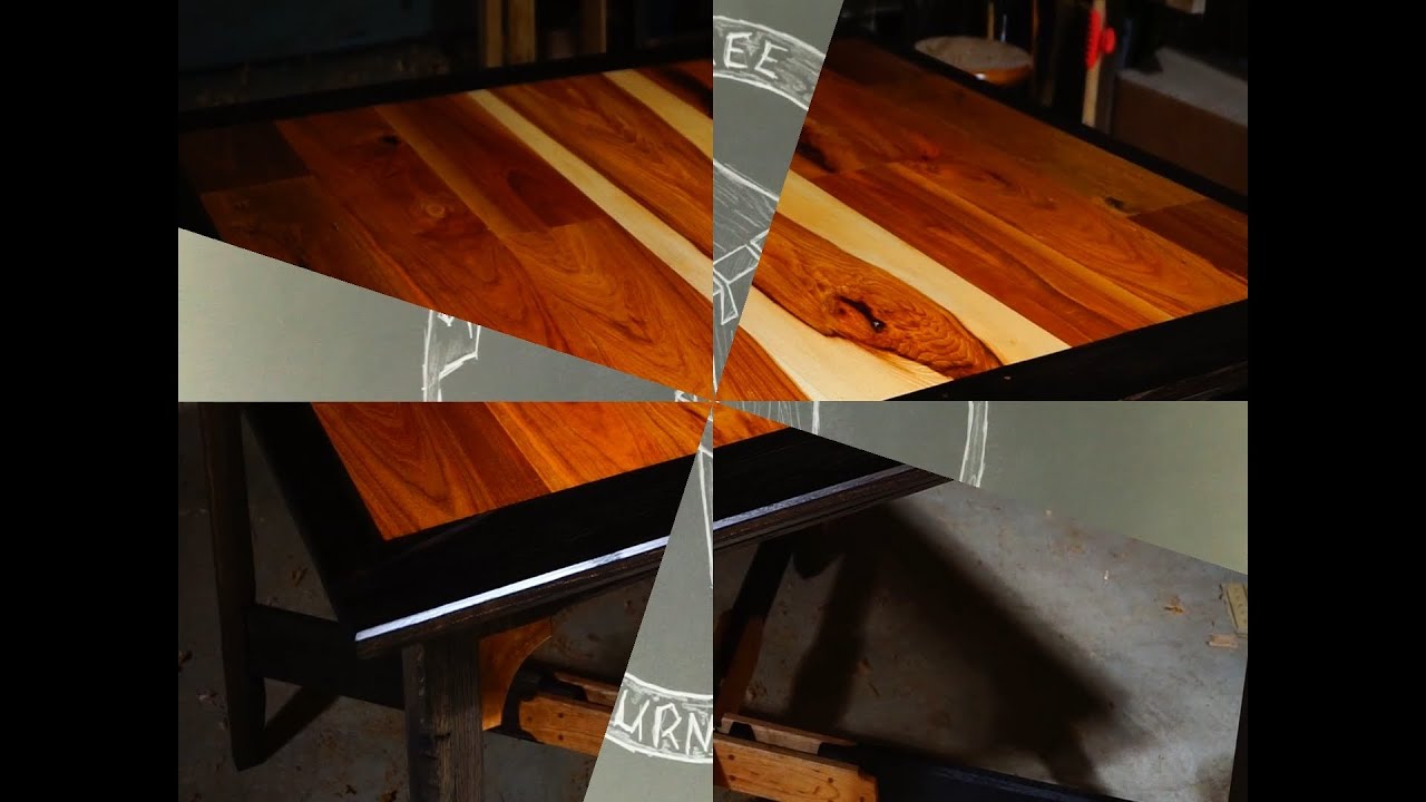 Modernized Farmhouse Kitchen Table Built with Hand Tools - YouTube