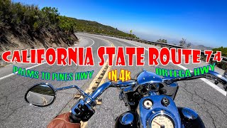 CA SR 74 Palms to Pines Highway and Ortega Highway