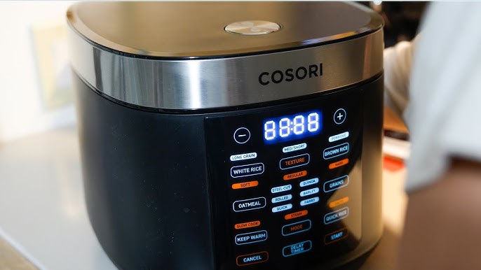 COSORI 5.0-Quart Rice Cooker with 9 Cooking Functions, Touch Control,  Measuring Cup with Handle, CRC-R501-KUSR