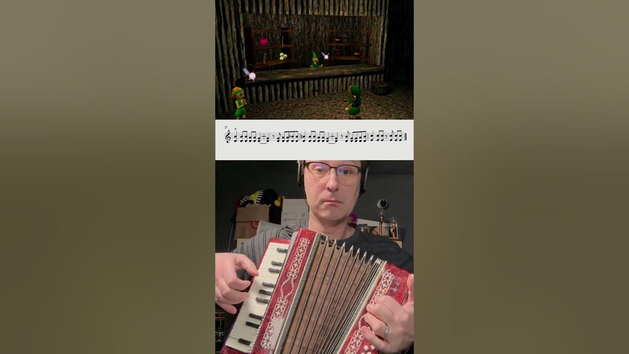 Zelda, Ocarina of Time Shop Music For Accordion and Two Trombones