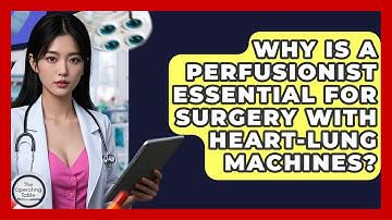 Why Is A Perfusionist Essential For Surgery With Heart-lung Machines? - The Operating Table