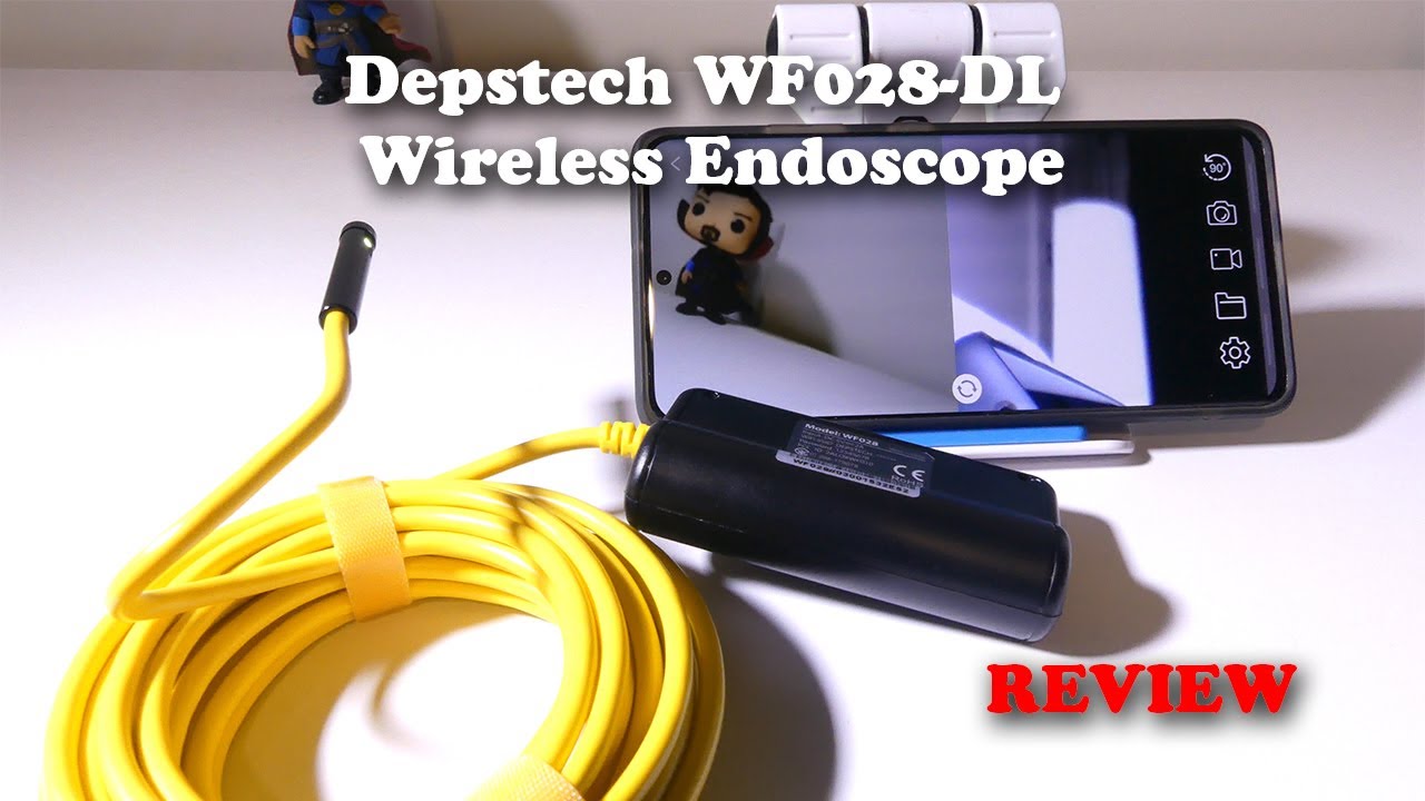 DEPSTECH Dual Lens Wireless Endoscope, HD Video Scope Inspection
