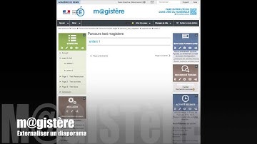 Concepteurs : externaliser un diaporama sur m@gistère