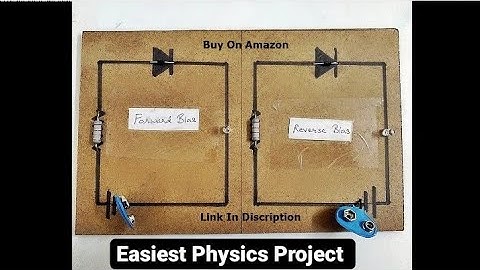 Forward and reverse biased pn junction diode
