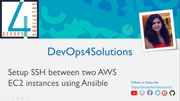 Setup SSH between two AWS EC2 instances using Ansible