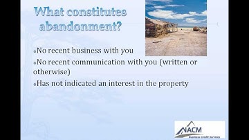 NACM Unclaimed Property (Escheatment) Webinar