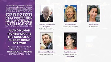 CPDP 2020: AI and Human rights: what is the Council of Europe doing for you?