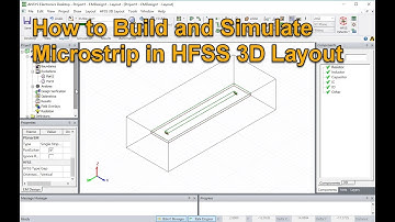 How to Build and Simulate Microstrip in HFSS 3D Layout