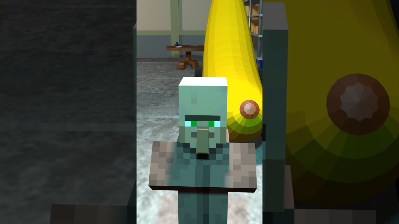 Деревенский житель из Minecraft поет "Медуза" #minecraft #memes #music ...