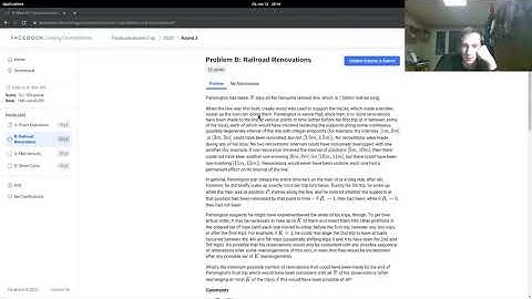 Facebook Hacker Cup 2020: Round 3 -- Bad video quality, echo, thinking out loud, facecam