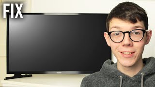 how to fix samsung tv black screen - full guide