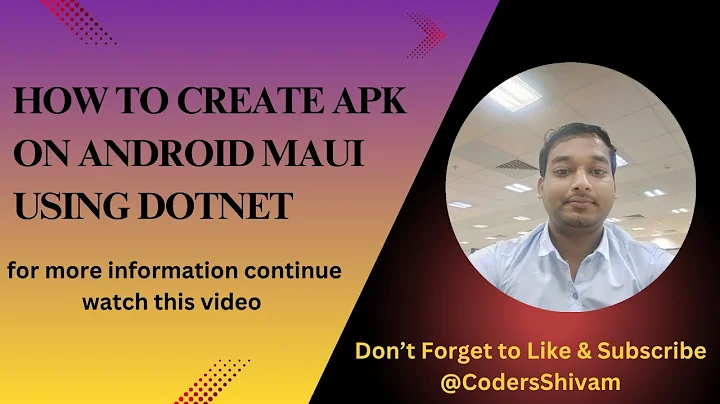 How to create APK on Android MAUI using Dotnet Step by Step Process