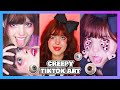 Scary tiktok compilation  art meets horror 