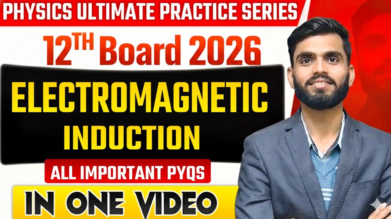 Electromagnetic Induction |PYQs Practice|Class12th Physics| By Shashi Sir 