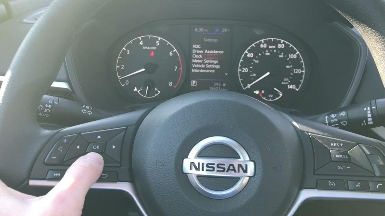 2021 Nissan Altima engine oil service due now reset - YouTube