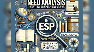 Needs Analysis in ESP |instruments , components and  significance of ESP| 9073 | Ch: 3