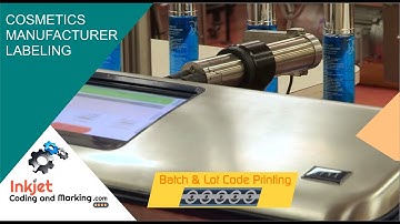 Private Label Cosmetics Manufacturer - Coding and Marking Printer