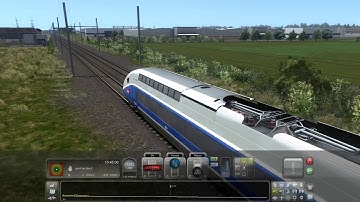 Fin parcours TGV Méditerranée Quick Drive vers Lyon Part-Dieu -TS 2019 le 14-08-2019.