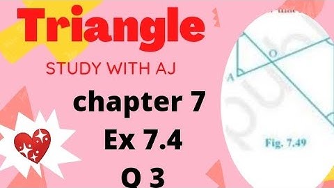 Ex 7.4 Q 3 chapter 7 Triangle | Class 9 maths | CBSE NCERT