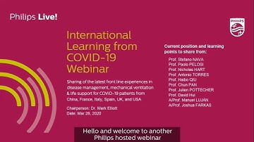 COVID-19 Webinar 2: International Learning from COVID-19 – Part 1