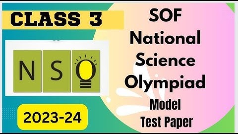 #FavFive | SOF National Science Olympiad Class 3 Model Test Paper 2023-2024 | #Olympiad | #science