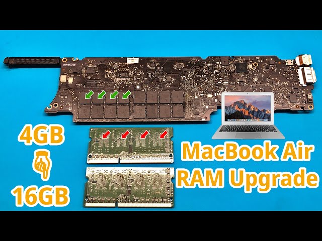 utilsigtet det tvivler jeg på frugthave MacBook Air 16GB RAM Upgrade - YouTube