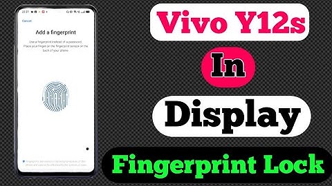 How To Add In Display Fingerprint Lock On Vivo Y12s||Vivo Y12s In Display Fingerprint Lock कैसे लगाऐ