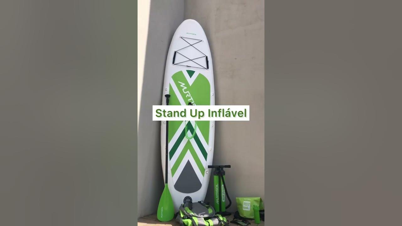 Snario Prancha de stand up paddle inflável antiderrapante SUP para todos os  níveis de habilidade Prancha de surf com bomba de ar bolsa de transporte  trela barco em pé para jovens e