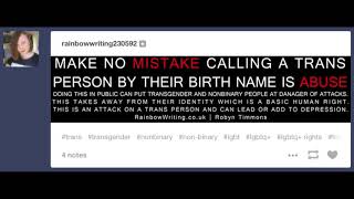 Tumblristas Episode 34 DEADNAMING, BIRTHNAMING