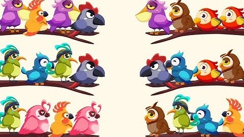 Bird Color Sort Puzzle All Levels 21 to 25 | Gameplay Walkthrough
