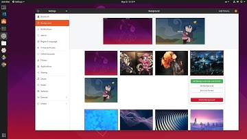 Ubuntu 19.10 - GNOME 3.34: The new Background Settings!! [WIP]