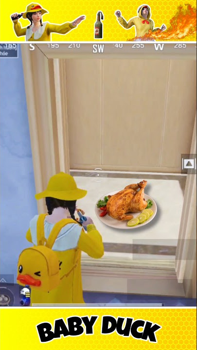 Baby Duck vs Chicken 🔥| PUBG Mobile #pubgmobile #pubgm  #shorts