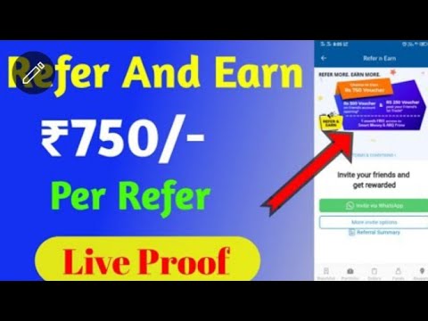 best refer and earn app 2021 || unlimited refer trick || ₹750/- per refer