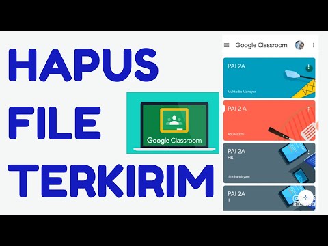 Cara Menghapus File Tugas Yang Sudah Terkirim Di Google Classroom Youtube