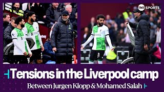 HEATED exchange between Mohamed Salah and Jürgen Klopp 👀 | West Ham 2-2 Liverpool | Premier League screenshot 4