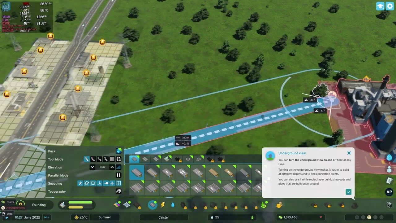 Linux Gaming (Fedora 43) Cities: Skylines II - Commentary - YouTube