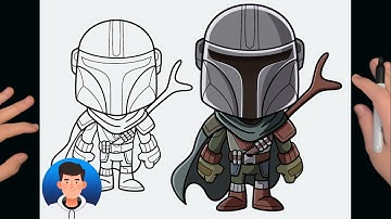 How to Draw the Mandalorian |  The Mandalorian