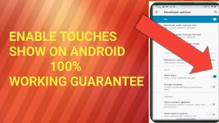 how to show touches in android | Enable see touches | pointer location screenshot 5