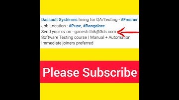 Hiring QA/Testing #Fresher #Manual #Automation #Shorts