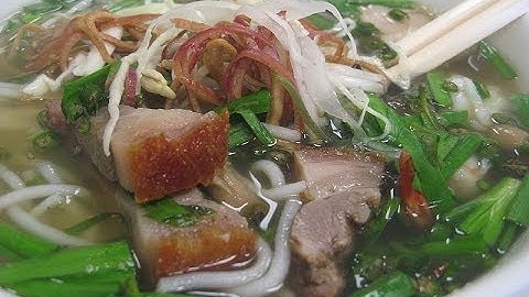 Đặc sản Trà Vinh - Bún nước lèo