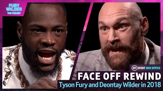 Face Off Rewind Tyson Fury And Deontay Wilder Exchange Heated Words In 2018