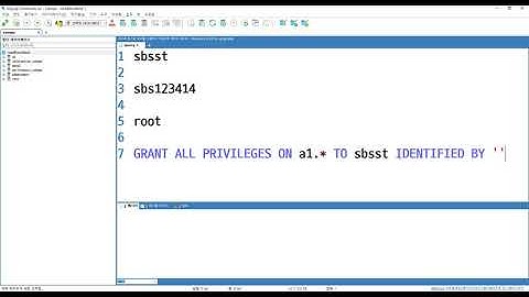 2020 09 26, DB, 개념, MySQL, sbsst 계정 만들기