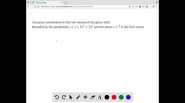 Use polar coordinates to find the volume of the given solid. Bounded by the paraboloid z = 1 + 2x^2…